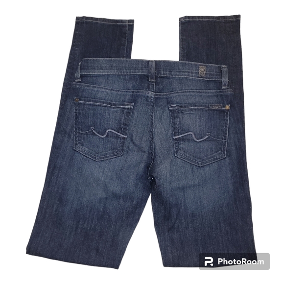 7 for all Mankind Roxanne medium wash skinny jeans 26 - Picture 6 of 9